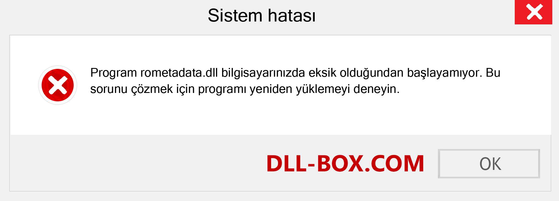 rometadata.dll dosyası eksik mi? Windows 7, 8, 10 için İndirin - Windows'ta rometadata dll Eksik Hatasını Düzeltin, fotoğraflar, resimler